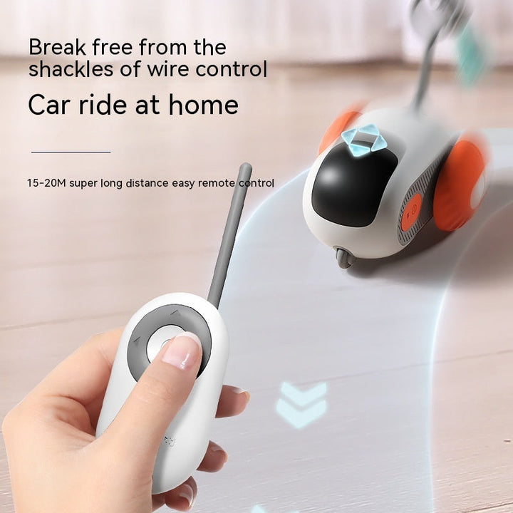 Unleash the Fun with the Remote Control Interactive Cat Car Toy!