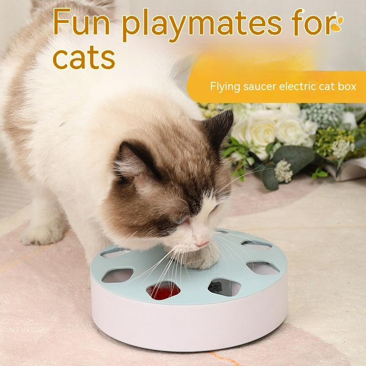UFO Cat Teaser Toy Rotating Feather