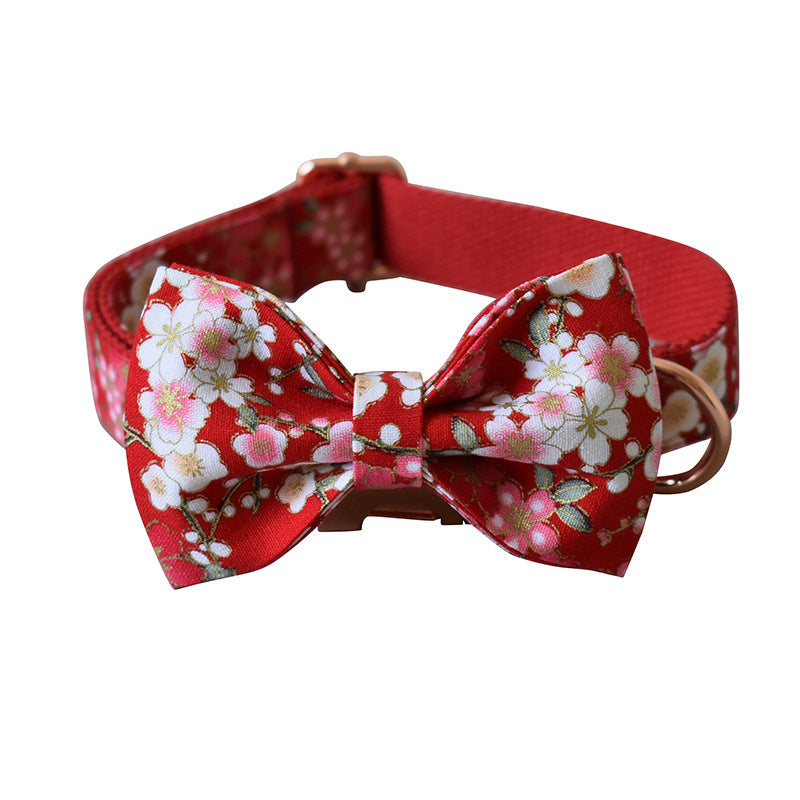 Flower Style Female Dog Leash Set