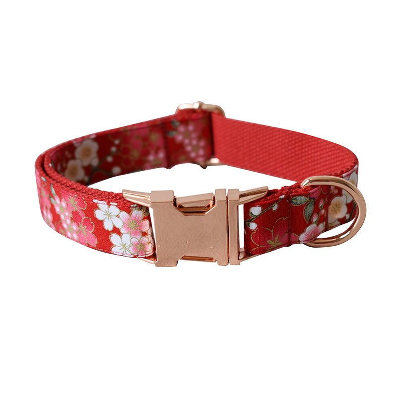 Flower Style Female Dog Leash Set