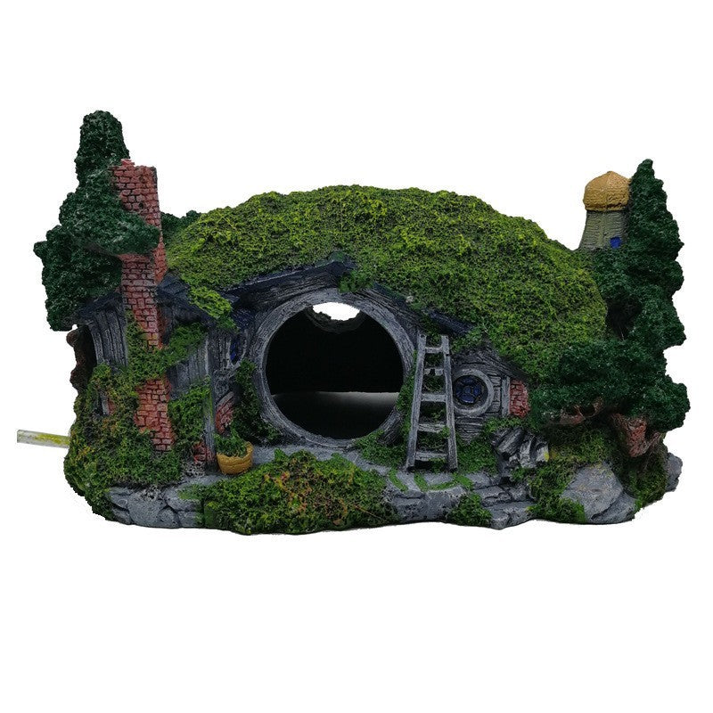 Aquarium Landscaping Castle Decoration