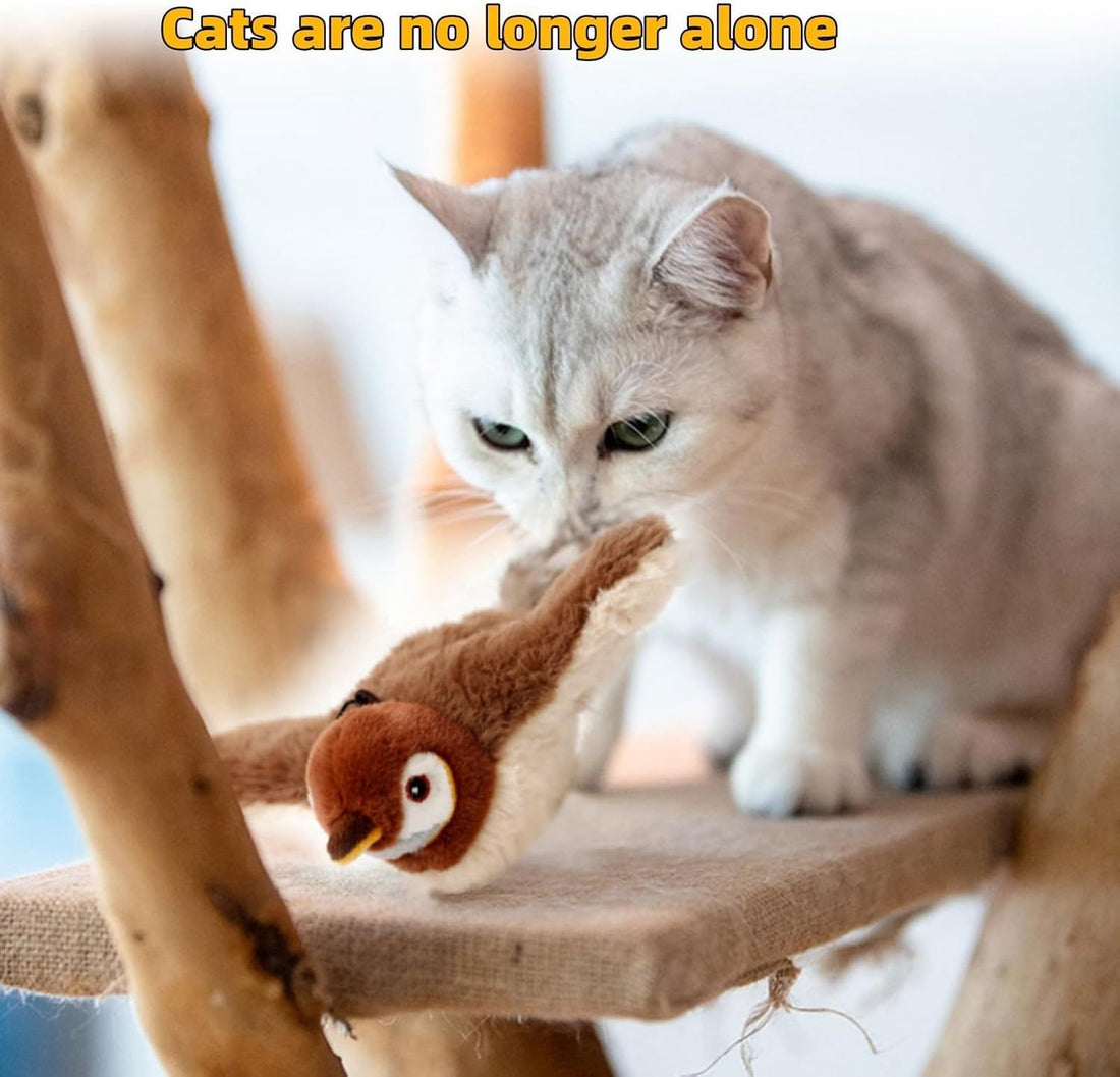 Interactive Chirping Bird Cat Toy