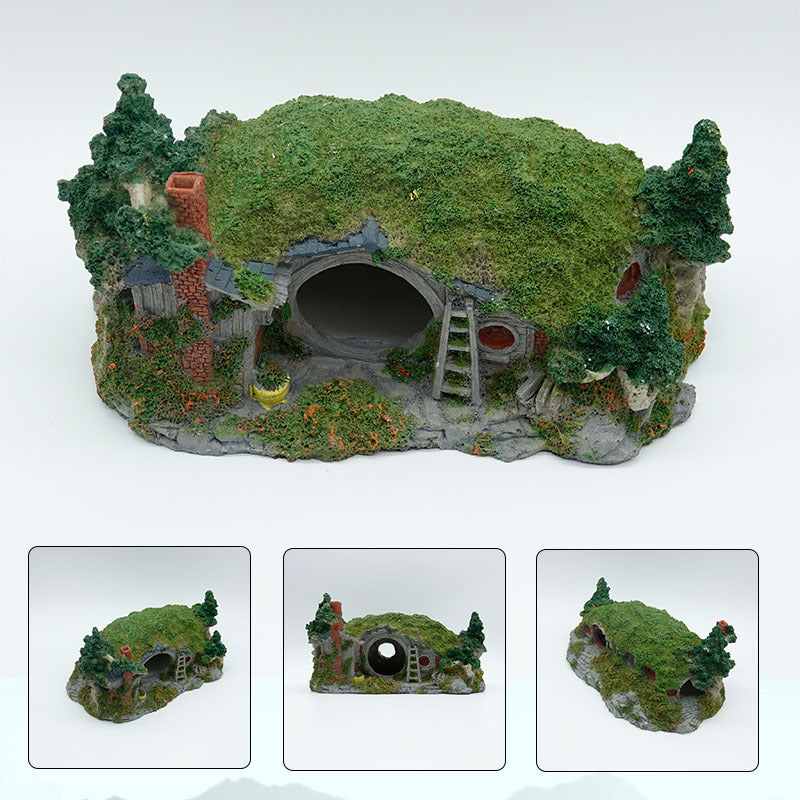 Aquarium Landscaping Castle Decoration
