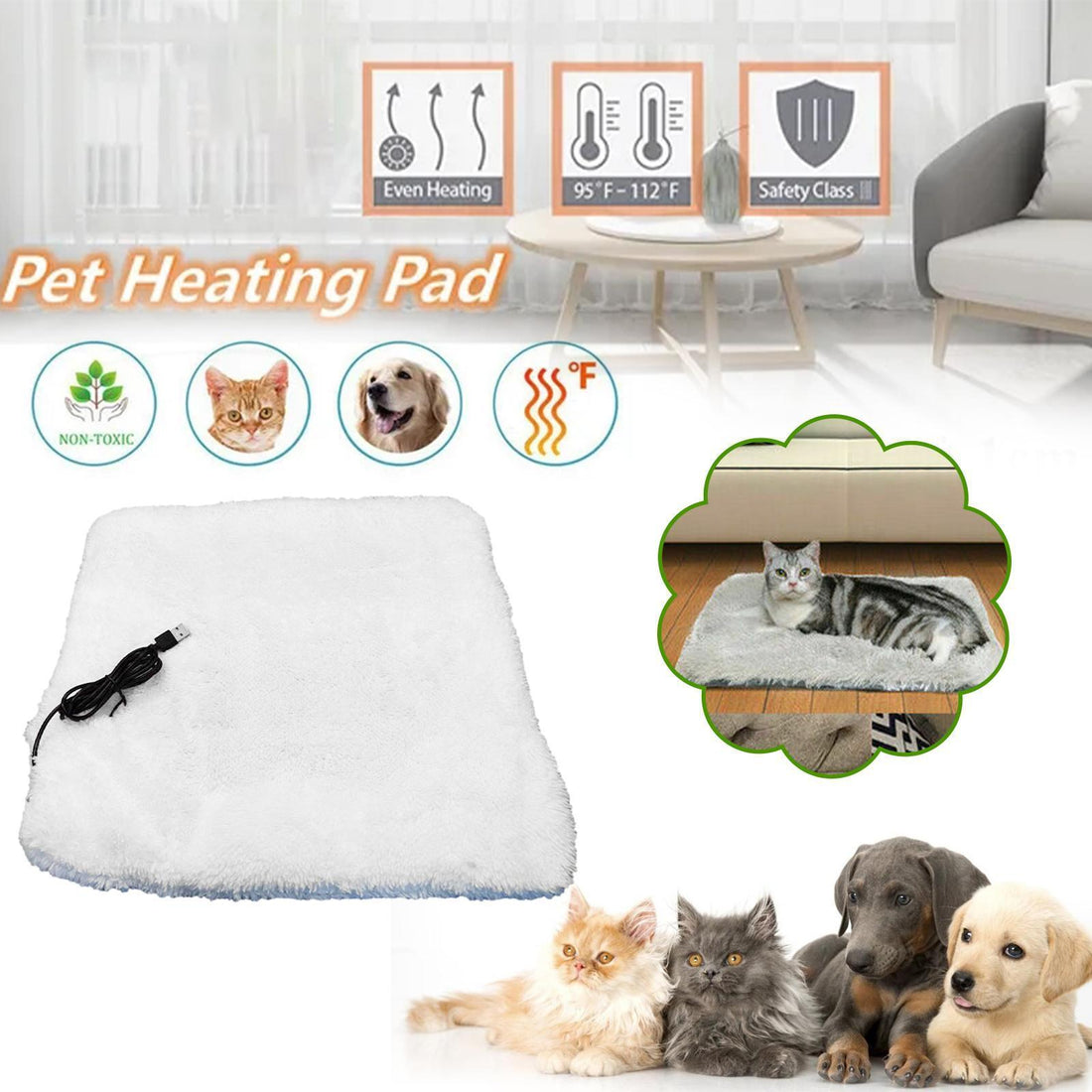 Electric Heating Blanket For Pets