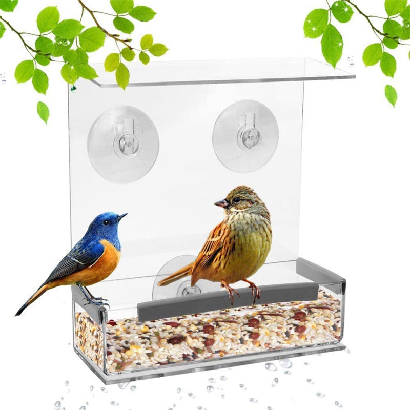 Acrylic Bird Outdoor Hummingbird Feeder