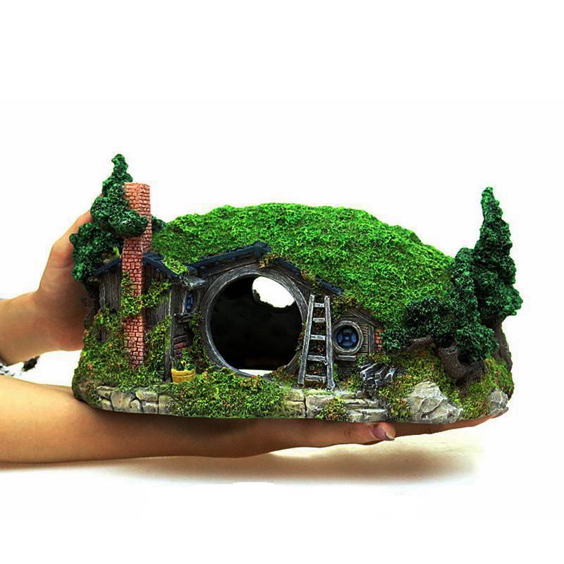 Aquarium Landscaping Castle Decoration