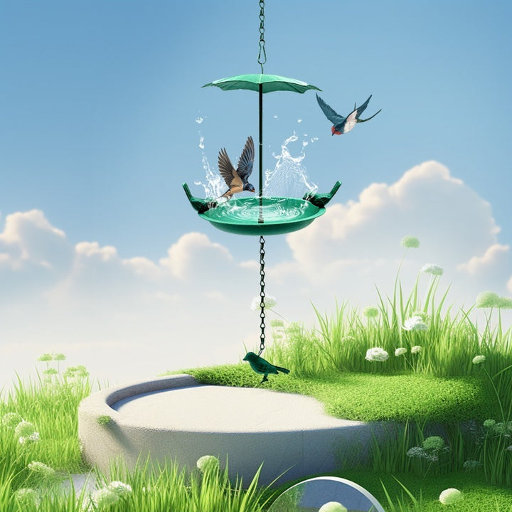 Outdoor Metal Bird House Hummingbird Feeder