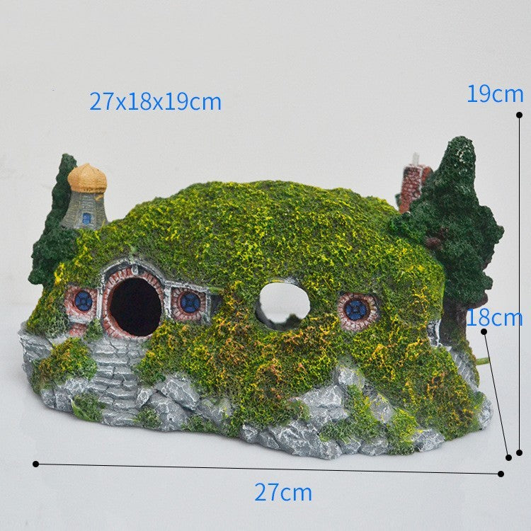 Aquarium Landscaping Castle Decoration