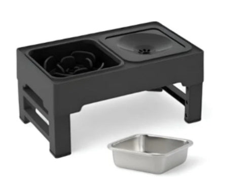 Dog Double Bowls Food Water Feeders