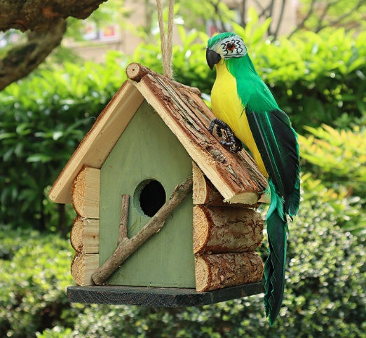 Solid Wood Simulation Bird Nest House
