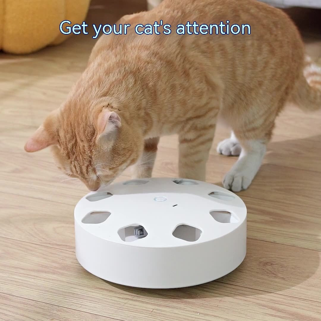 UFO Cat Teaser Toy Rotating Feather