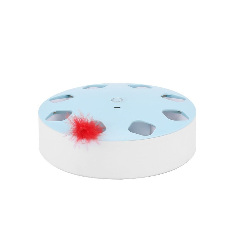 UFO Cat Teaser Toy Rotating Feather