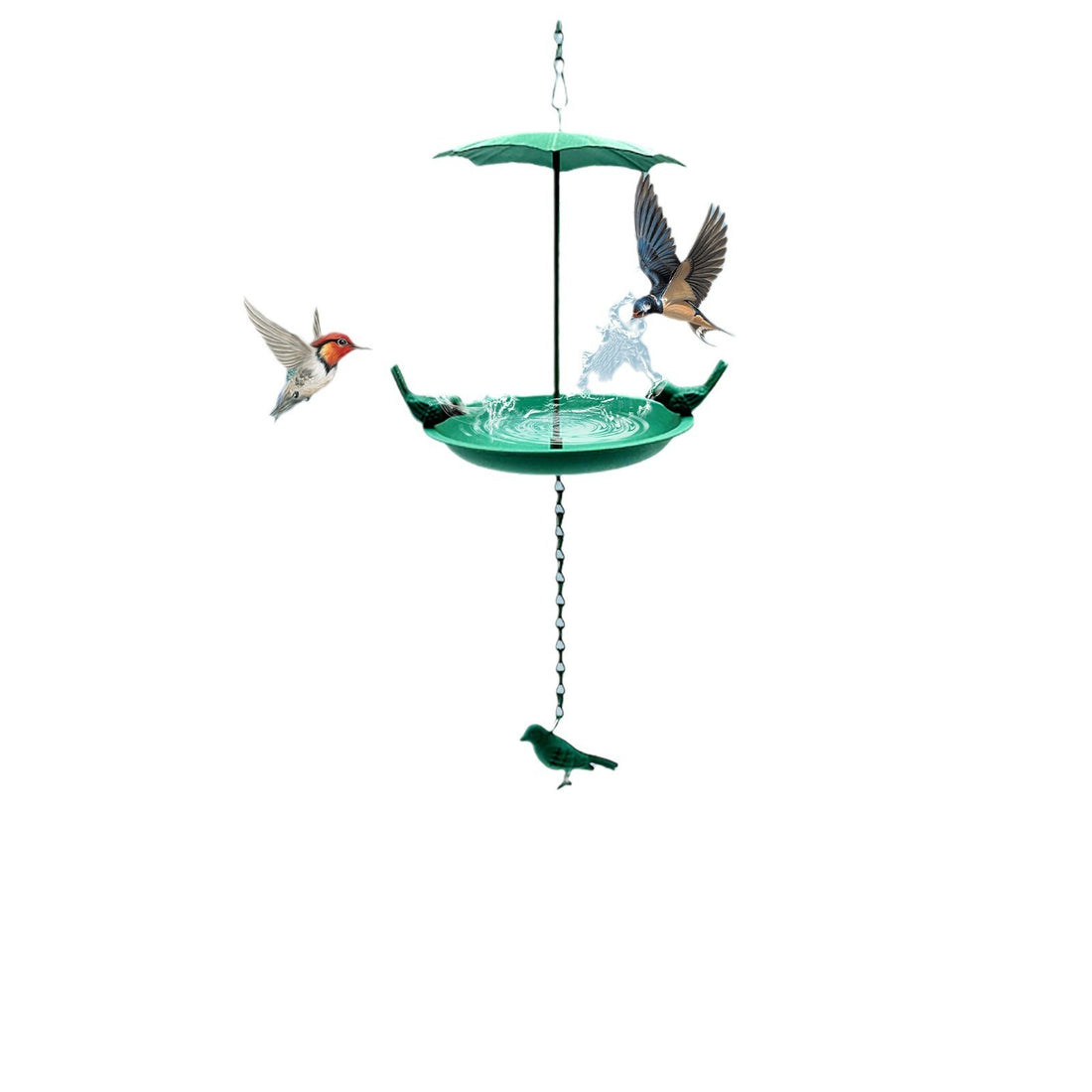 Outdoor Metal Bird House Hummingbird Feeder