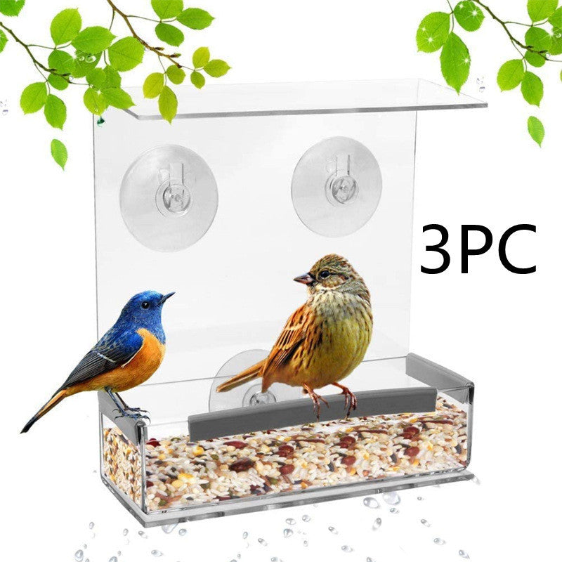 Acrylic Bird Outdoor Hummingbird Feeder