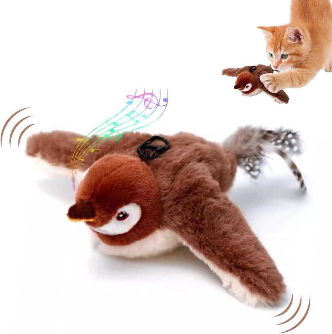 Interactive Chirping Bird Cat Toy